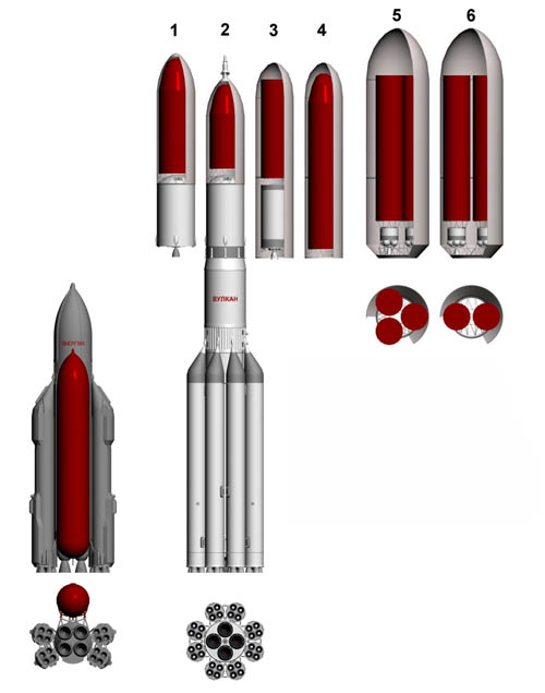 launcher, rocket, russian, soviet, vulkan, Energia M, Energia, Zenit, Russian lunar rocket, N-1