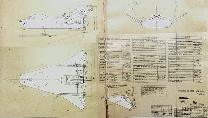 project SPIRAL, lanceur SPIRAL, navette spiral, lanceur supersonique, lanceur horizontal, avion de combat orbital, avion analogue, EPOC, EPOS, 105.11, projet soviétique, URSS