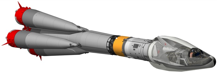 SPIRAL project, SPIRAL launcher, Spiral shuttle, supersonic launcher, orbital plane, orbital fighter plane, EPOC, EPOS, 105.11, 105.12, 105.13, soviet project, USSR, analogue plane