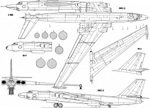 VMT-Atlante, Miassichtchev, 3M, Bison, bombardier soviétique, avion transporteur